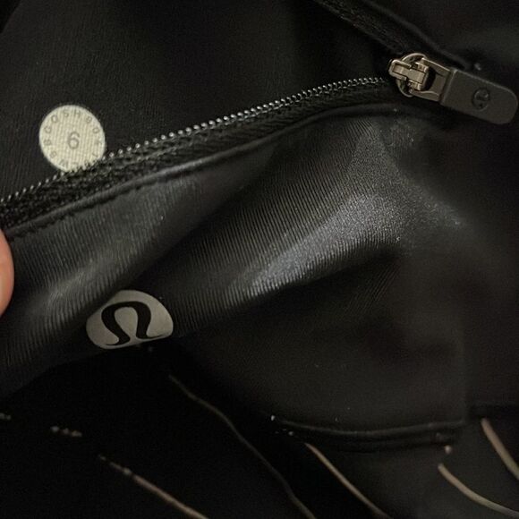 Lululemon Speed Wunder Under Reflective High Rise Black Gold Stripes 6 - Picture 5 of 5